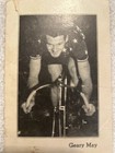 Vtg  Photo Card Signed By Bicycle Racer Geary May For Marott   s Shoe Store Indy