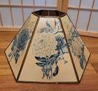 Vintage Botanical Lampshade Hexagon Paper Flower Shade 4 x12 5 