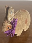 Rare Steiff Miniature Velvet Velveteen 2-3    Rabbit Long F Button So Cute 