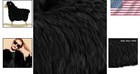 60x18 Inch Black Faux Fur For Crafts  Costumes  And Creative Projects