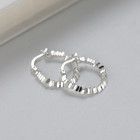 Women 925 Sterling Silver Geometric Block Huggie Hoop Earrings 23x4mm Gift I82