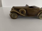 Banthrico 1930 Cadillac V16 Roadster Metal Coin Bank Bronze Gold Finish Auto