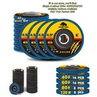 48x Flap Disc 4 5  4-1 2 40 60 80 120 Grit Angle Grinder Sanding Grinding Wheels