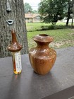 Vintage Carved Oregon Myrtle Wood Perfume Bottle Oregon 1985