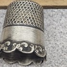  Antique Sterling Silver Thimble Old Sewing