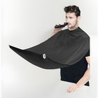 Beard Bib Apron Hair Catcher For Men Shaving Trimming Grooming Cape Suction Cups