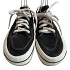 Vtg Converse Sneakers Mens Size 11 Low Top Shoes Black Canvas Made In Usa 90s