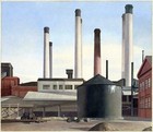 Fugue By Charles Sheeler Industrial Landscape Vintage Art Print Antique Poster