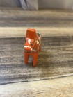 Vintage Nils Olsson Red Orange Swedish Dala Horse Folk Art W  Label 3 