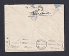 Madagascar 1931 5c Strip Of Three On Cover Tamatave To Tananarive