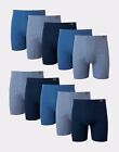 Hanes Men s Freshiq Assorted Blues Boxer Briefs W Comfortsoft Waistband 10-pack