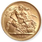  e5117 - Great Britain   Gold Sovereign Queen Elizabeth - London 1958
