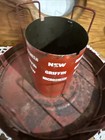 Vintage  Tin Advertising Counter Display Griffen Shoe Polish With Microsheen Red