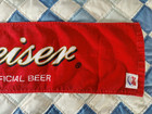 Vintage Budweiser Golf Towel King Of Beers Collectible Memorabilia 2002 Soccer