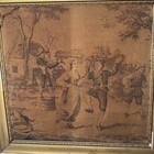 Framed Decorative Tapestry Wall Art European Pastoral Scene