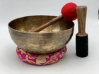 11 Inches Special And Rare Full Moon Singing Bowl Handmade In   Tibetan Sin