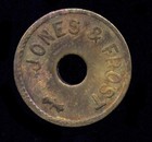 Victor  Id  Idaho     Jones   Frost Billiards      Good For 5 Cents  tc-717-407 