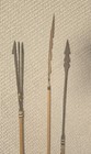 Vintage Hand-carved Tribal Bamboo Spear Set Of 4 Spears