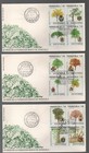 Venezuela  1990  Scott 1436-1438  Lot Of 6  Set Trees First Day Cover  Ebv1700-3