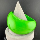 Vintage Bangle Green Chunky Neon Wide Domed Acrylic Plastic 8 5in