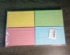 300 Count Colored Index Cards  3x5 Inches Flash Cards  Lined Notecards Ruled