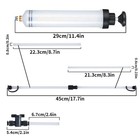 200cc Fluid Extractor Filling Syringe Transfer Liquid Pump Oil Extraction Auto