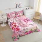  Pink Butterfly Bedding Sets Boho Girly Floral Comforter For Girls Kids Women 