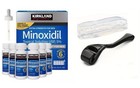 Kirkland Minoxidil 5  6 Month Supply Hair Regrowth Liquid With Free Derma Roller