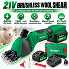 Brushless Cordless Sheep Shears 21v Fixed Speed Drive For Farm Wool Clipping