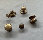 Antique Victorian art Deco Shirt Studs   Cufflinks Lot  Rose Gold   Pearl  10g