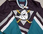 Nwt Rare Vtg Anaheim Mighty Ducks Center Ice Jersey Sz 52 Purple Ccm Fight Strap