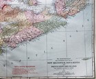 Rand Mcnally Commercial Atlas Map Page Of Nova Scotia Nb Pei Canada 1913 Vintage