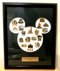 Rare 2015 Disney Hros Hybird Launch Team Cast Member 18 Resort Pins Framed Award