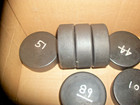 Bulk Lot Of 10 Used Ice Hockey Pucks - Rubber - Numbered - 6 Ounce