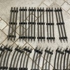 Vintage Post War Marx Steel 3 Rail Model Train Track - 8 Straight   15 Curved