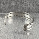 Vintage Navajo Style Sterling Silver Cuff Bracelet Marked Sterling 26 G Approx