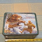 1955 Vintage The American Thermos Bottle Co  Davy Crockett Metal Lunchbox 