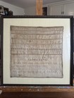 Primitive Antique Needlepoint Sampler 1835