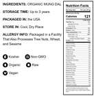 Organic Yellow Mung Dal     Non-gmo  Peeled Split Mung Beans vegan   by Food To Live