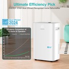 Kesnos 52 100 Pint Energy Star Dehumidifier With Drain Hose For Home   Basement
