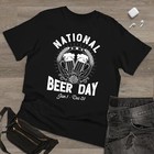 National Beer Day Funny Beer Vintage T Shirt Men Fashion 2023 Women T Shirt New
