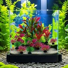 10pcs Artificial Fish Tank Plants Fake Plastic Water Green Plants Aquarium Decor