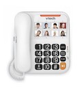 Vtech Sn1117 Corded Senior Phone Large Buttons Photo Speed Dial White New