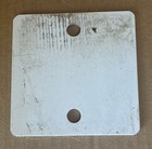 Small Vintage Retired Bike Sign  Brown   White  Metal  3 1 2 X 3 1 2 Inches