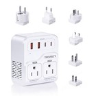 2000w Voltage Converter 220v To 110v For Travel  7-in-1 Adapter With 3 Ac  2 Usb
