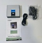 Voip Gateway 2 Ports Sip V2 Protocol Internet Phone Adapter With Network Cabl   