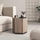Hexagonal End Table With Storage Drawers Side Table Coffee Table For Living Room
