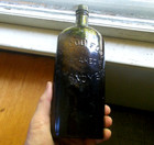 Blood Food Prepared By G handyside Olive Green Blackglass Applied Lip Med Bottle