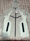 Nike Dri-fit Men s Hooded Full-zip Windbreaker Jacket Gray mint Colorblock M