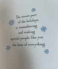 Christmas Card With Envelope    With Warm Thoughts Of You